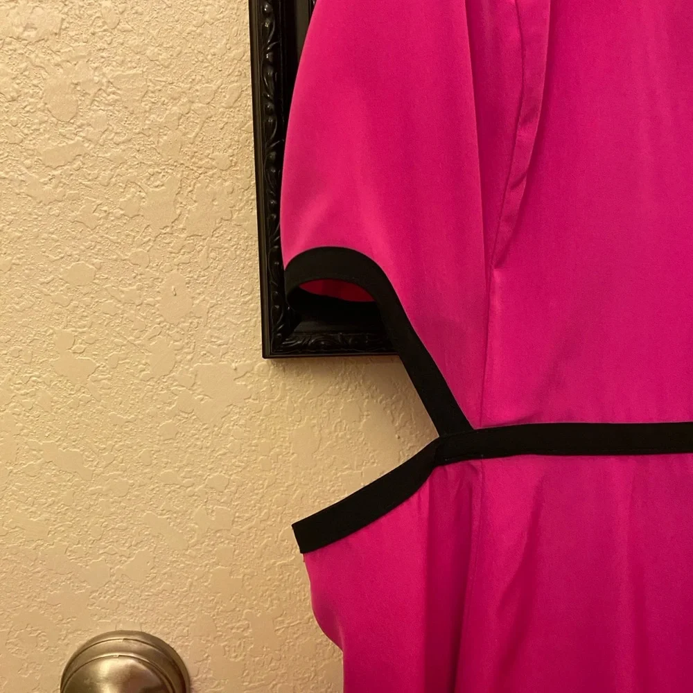 Express Fushia tank dress with cut out sides and zipper back. Size 10– NWT - Picture 3 of 8